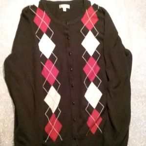 Croft & Barrow Unisex Button up Cardigan Size L